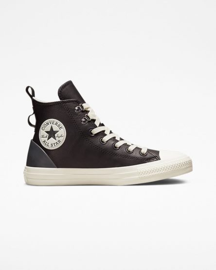 Women's Converse Chuck Taylor All Star Leather Hike High Top Shoes Black | AU E6094C